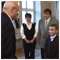 Reception of pupil Peter MUDRK with his parents - Bratislava Presidential Palace 7 February 2014 [new window]