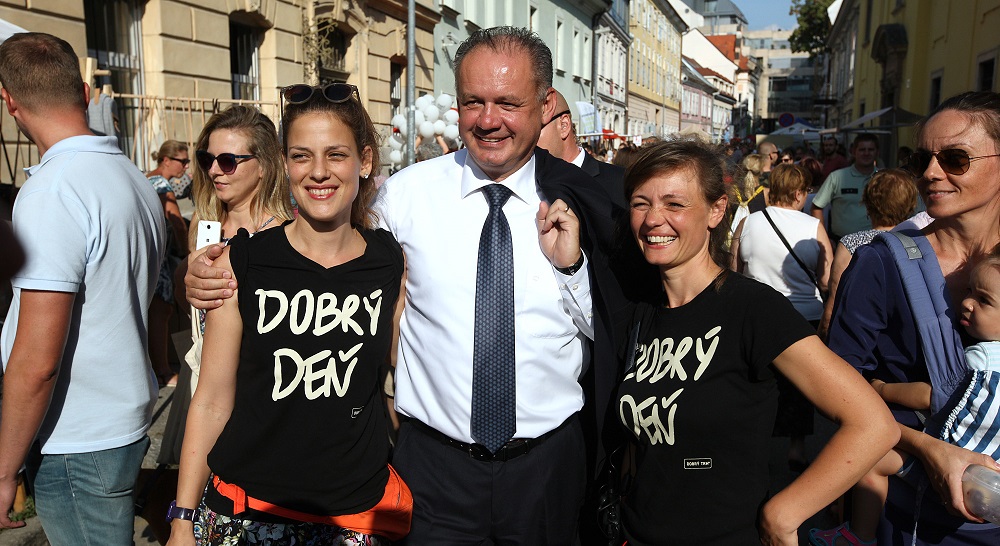 Andrej Kiska prišiel na Dobrý trh: Je dobré spájať sa