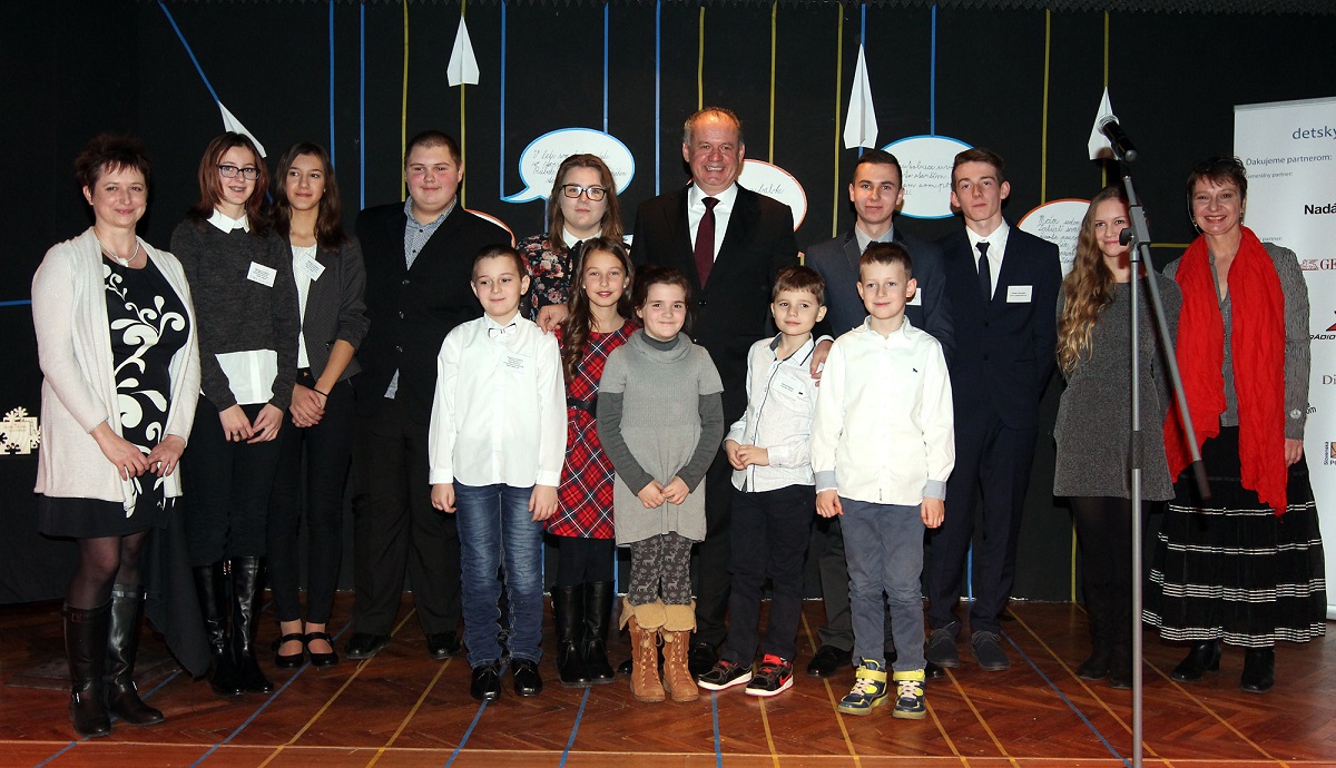 Prezident Kiska bol na oceňovan&iacute; Detsk&eacute;ho činu roka