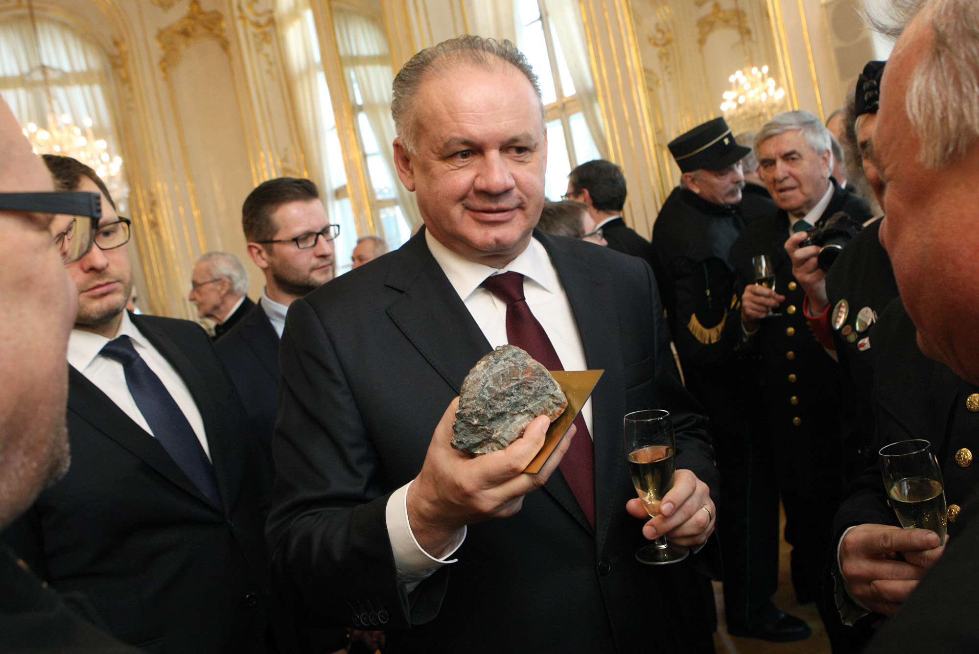 Andrej Kiska prijal na novoročnom stretnutí zástupcov baníkov 