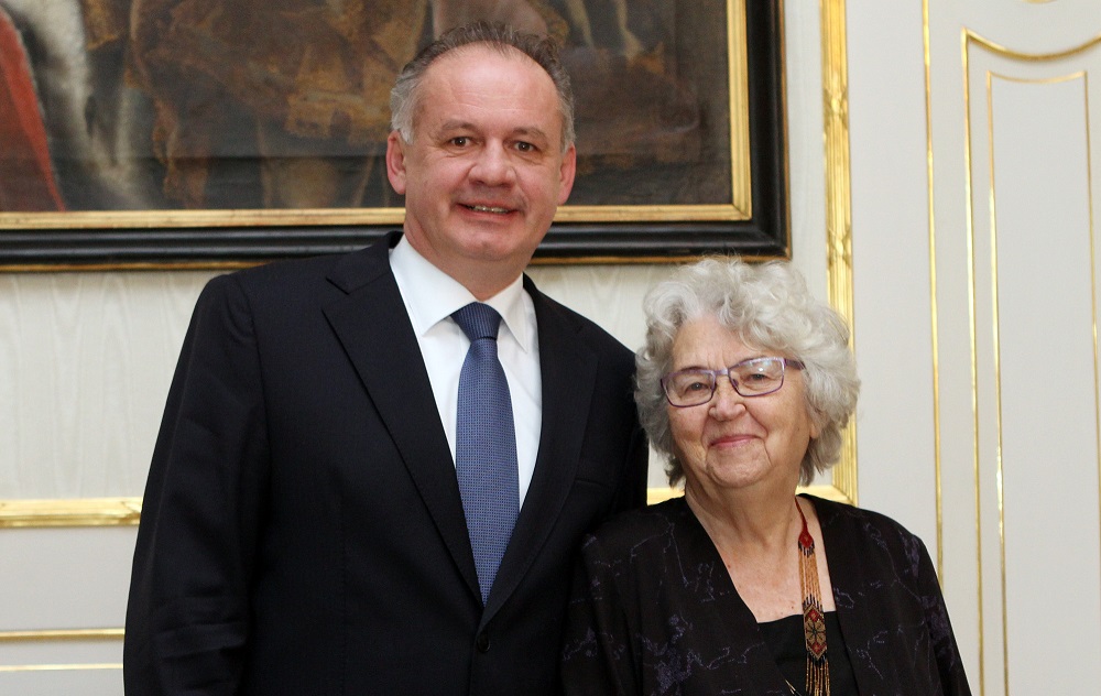 Andrej Kiska pozval do paláca bývalú členku odboja Annu Bergerovú