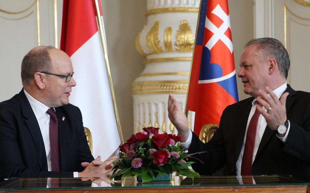 The President received Prince Albert II of Monaco on an official visit