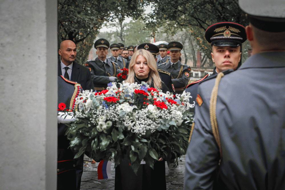 Prezidentka si uctila pamiatku obetí 1. svetovej vojny