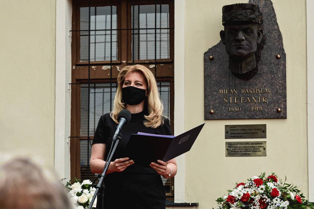 Podľa prezidentky by sme mali žiť a konať v duchu odkazu M. R. Štefánika