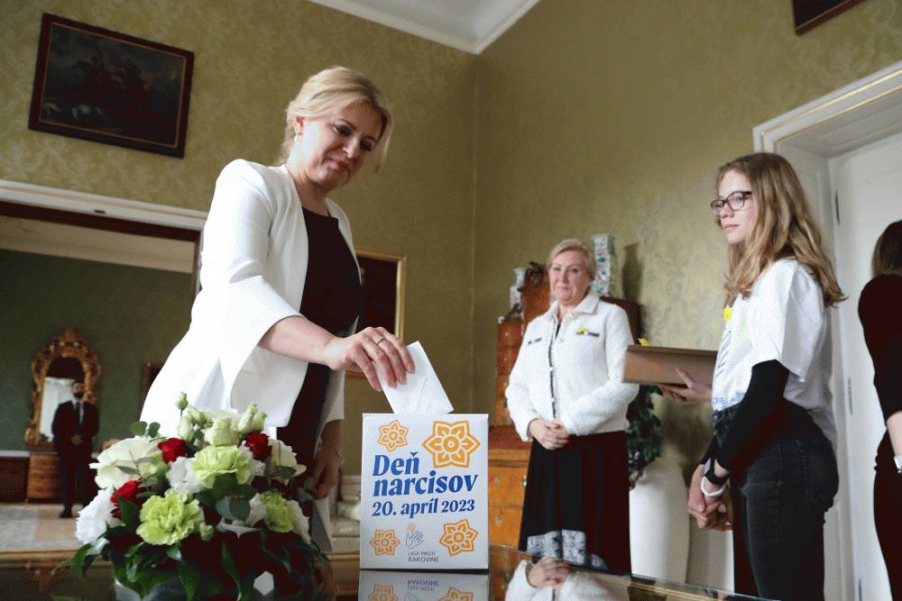 Prezidentka podporila zbierku Dňa narcisov 