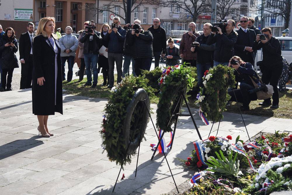 Prezidentka si uctila pamiatku T. G. Masaryka v jeho rodnom meste