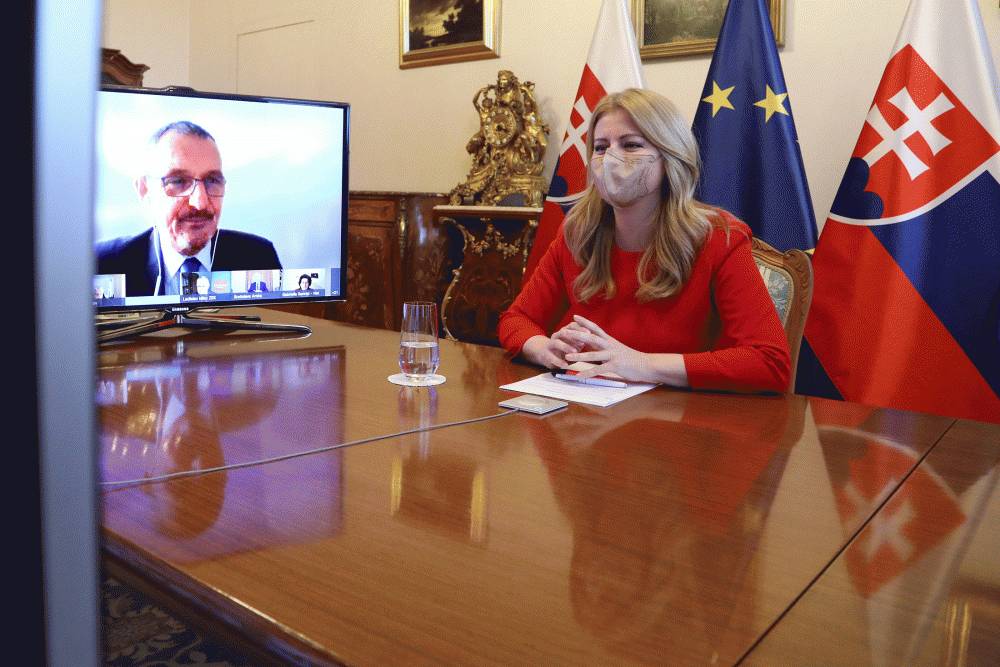 The President took part in an online meeting with the ambassadors of EU countries