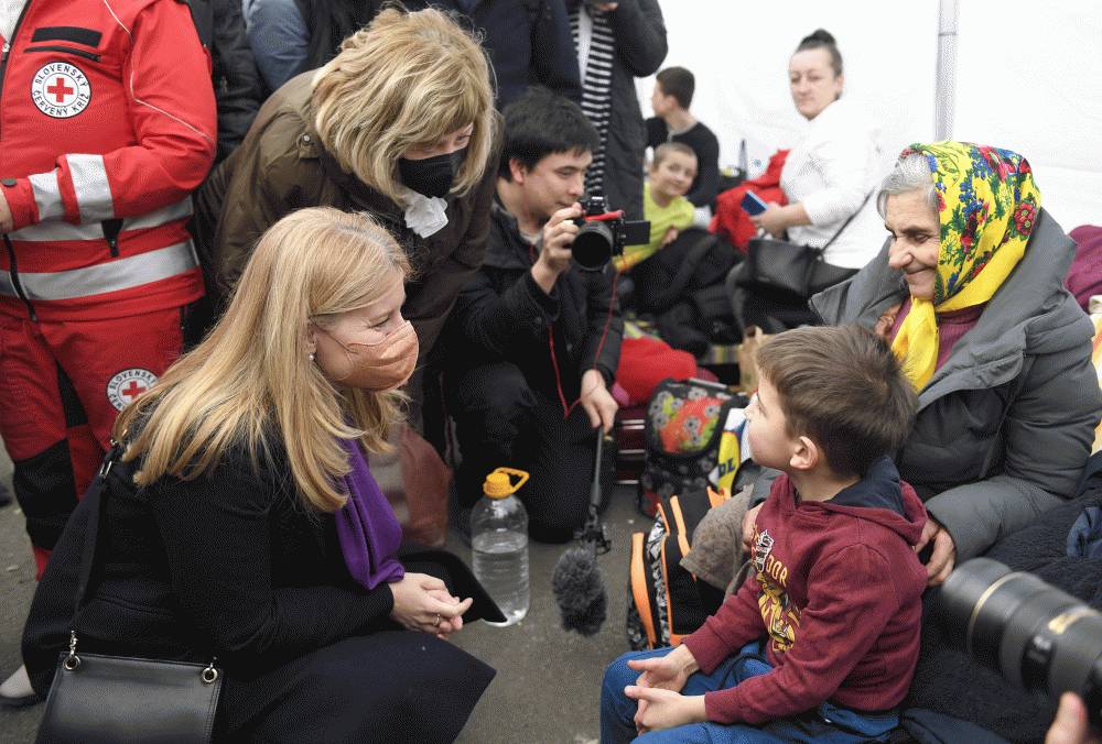 Prezidentka ocenila vlnu solidarity s Ukrajinou