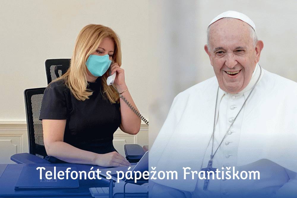 Prezidentka telefonovala s pápežom Františkom