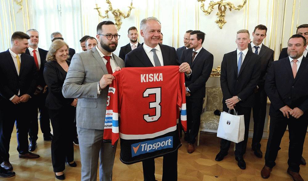Prezident prijal hokejistov Banskej Bystrice
