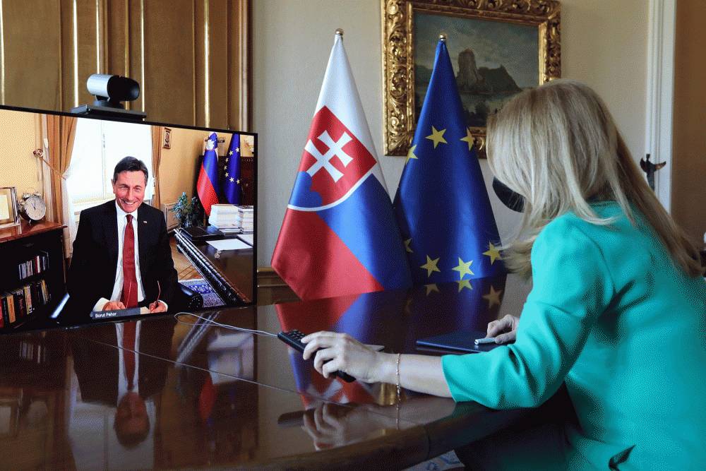 President Speaks with Slovenian President, Borut Pahor