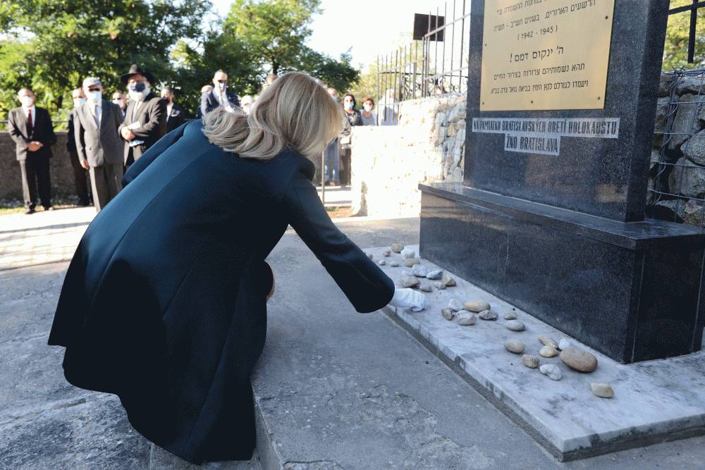 Prezidentka si uctila pamiatku obetí holokaustu 